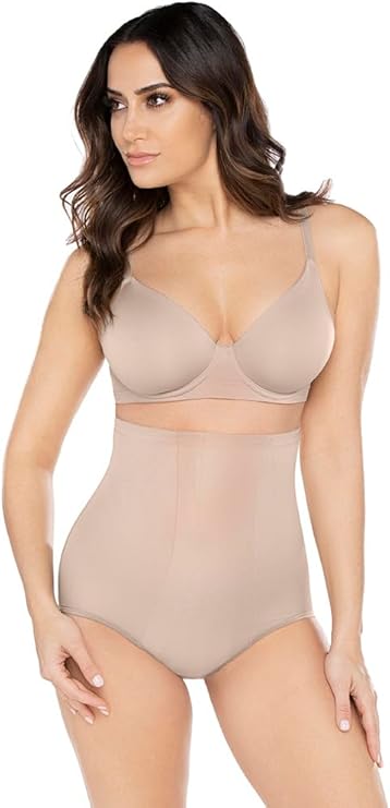 Miraclesuit Women's Shapewear Hi-Waist Brief Underwear  Nude Size XL