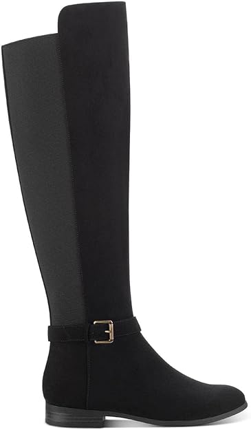 Style & Co Women's Kimmball Wide-Calf Over-The-Knee Boots  Color Black Micro Size 9.5M