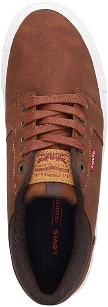 Levi's Men's Alpine Wax Stacked Sneaker  Color Tan/Brown Size 13
