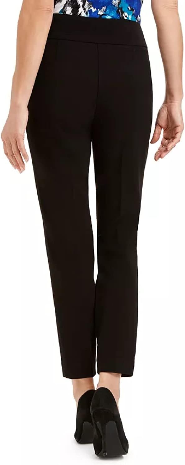 Kasper Women's Button-Detail Pants  Color Black Size 14