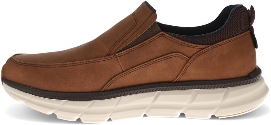 Dockers Men's GO-TIME Active Rebound Slip-On Sneakers  Dark Tan Size 10.5