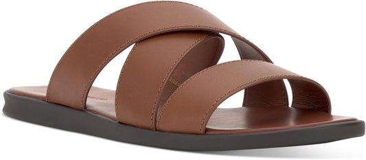 Vince Camuto Men's Waely Crisscross Upper Straps Sandals  Color Cognac Size 8M
