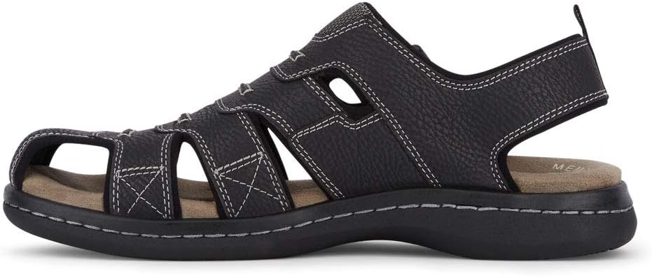 Dockers Men's Searose Fisherman Sandals  Color Black Size 14M