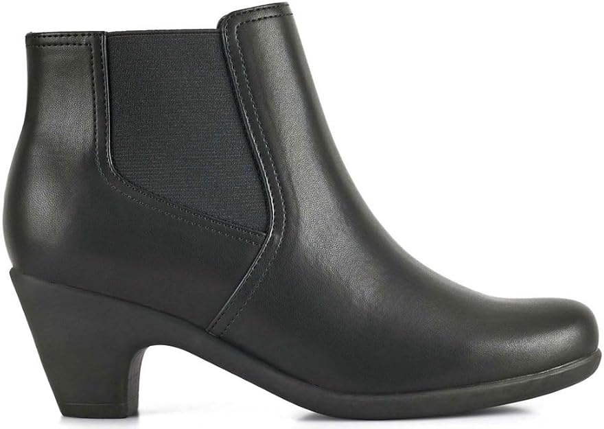 Easy Spirit Women's Caelan Round Toe Casual Booties  Black Size 9