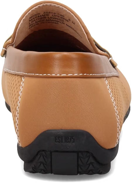 Stacy Adams Men's Corby Moccasin Toe Saddle Slip-on Loafers  Tan Size 7.5