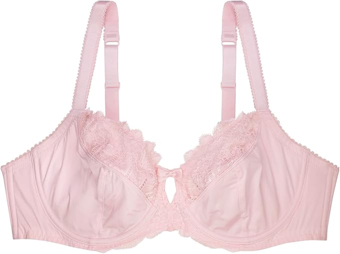 Dorina Celine Lace Demi Full Cup Unlined Underwire Bra  Pink Size 36D