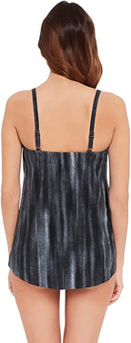 Magicsuit Muse Grace Soft Cup Adjustable Strap Tankini Top  Black Multi Size 10