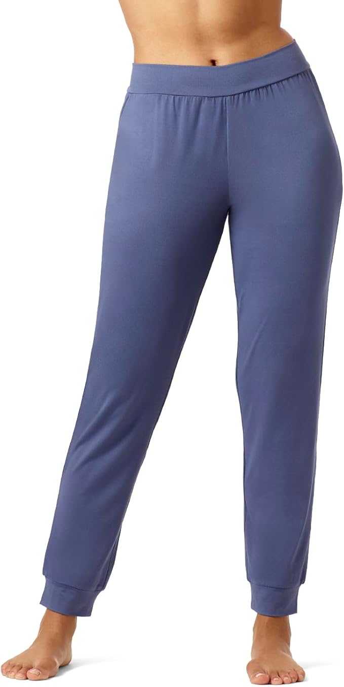 Hue Women's Pure Comfort Sleep Pants  Blue Indigo Size L