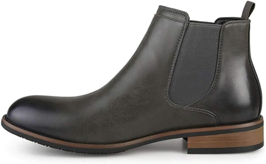 Vance Co. Men's Landon Chelsea Dress Boot  Color Gray Size 9.5M