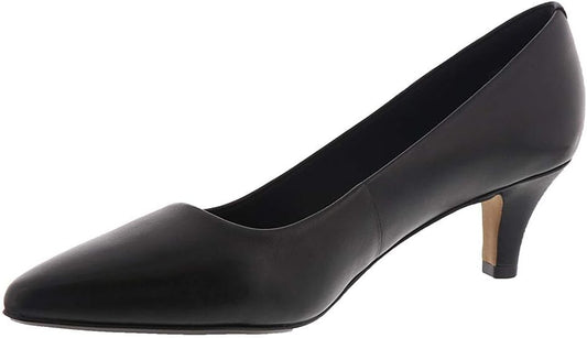 Clarks Women's Collection Linvale Jerica Pumps  Color Black Leather Size 6.5M