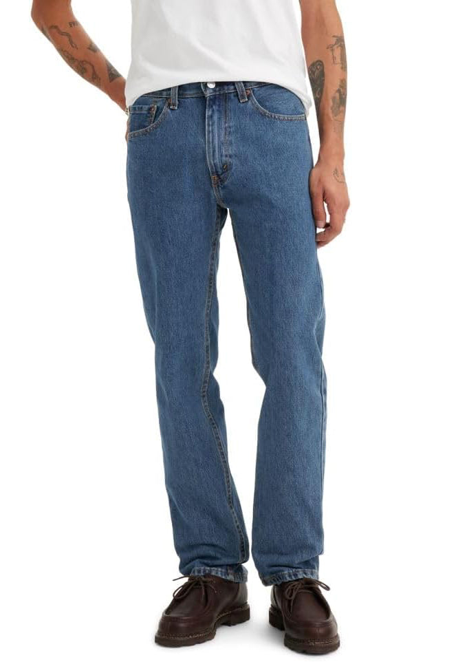 Levi's Men's 505 Regular-Fit Cash Jeans  Medium Stonewash W36xL32