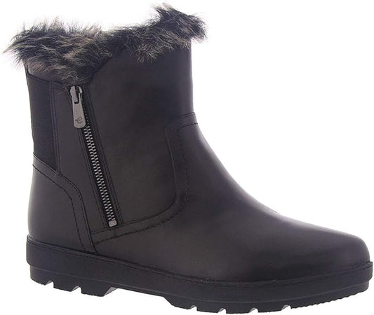 Easy Spirit Women's Adabelle Ankle Boots  Color Black Leather Size 10W