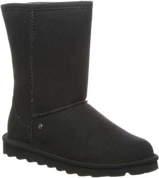 BEARPAW Women's Elle Short Vegan Winter Boot  Color Black Size 11M