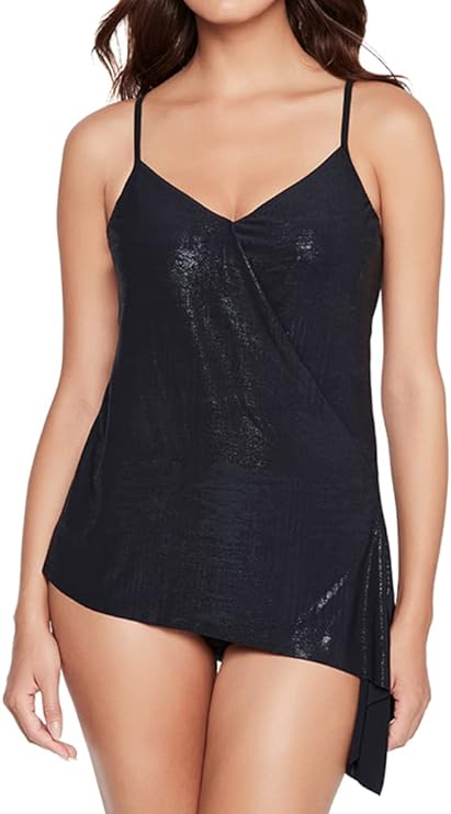 Magicsuit Alex Underwire Tankini Top  Black Blue Size 16