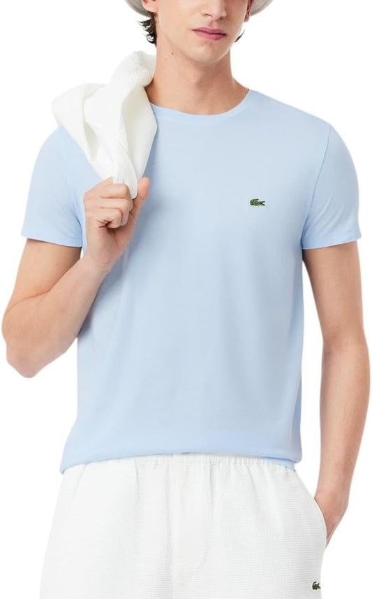 Lacoste Men's Short Sleeve Pima Jersey Crew Neck Tee  Rill Size XL