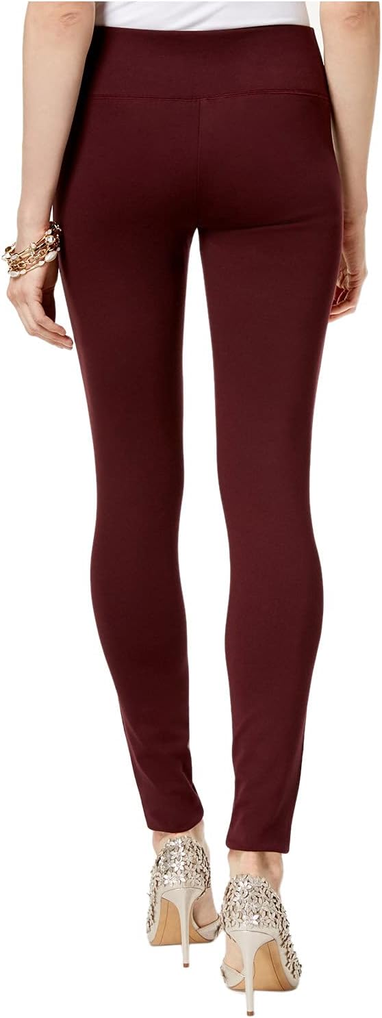 INC International Concepts Women's Pull-On Ponte Skinny Pants  Dark Mahogany Size 12
