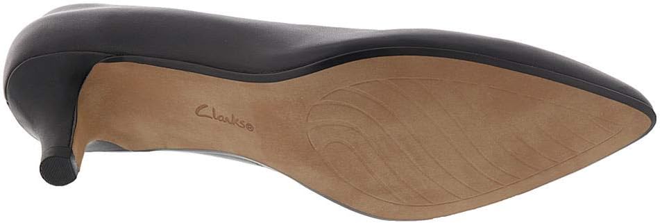 Clarks Women's Collection Linvale Jerica Pumps  Black Leather Size 8.5