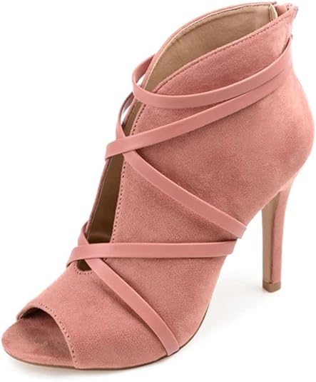 Journee Collection Women's Samara Booties  Blush Size 6