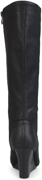 Journee Collection Women's Langly Wide Calf Boots  Color Black Size 8M