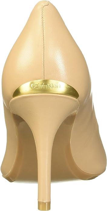 Calvin Klein Women's Gayle Pump  Color Nude Leather Size 6M