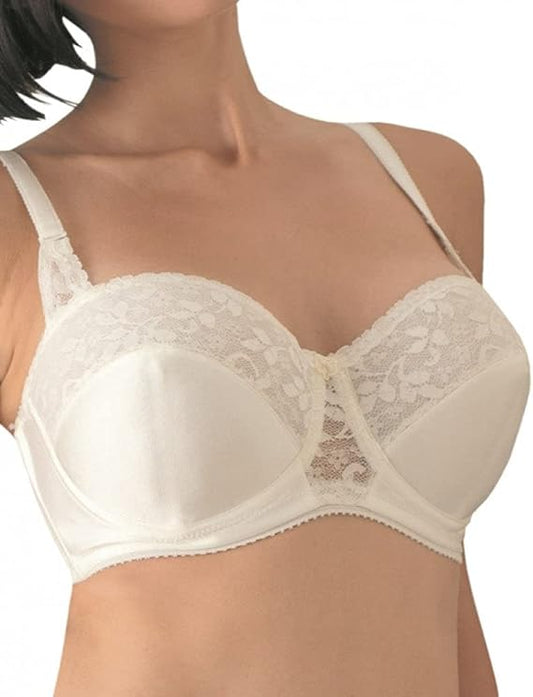 Carnival Women's Full Coverage Strapless Underwire Bra  Ivory Size 44B