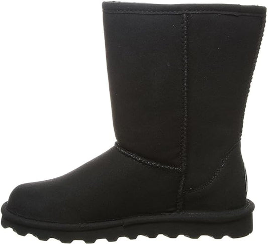 BEARPAW Women's Elle Short Vegan Winter Boot  Color Black Size 11M