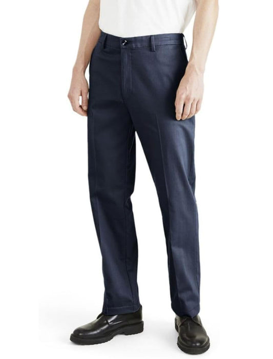 Dockers Men's Signature Classic-Fit Iron-Free Khakis  Navy Blazer W38xL29