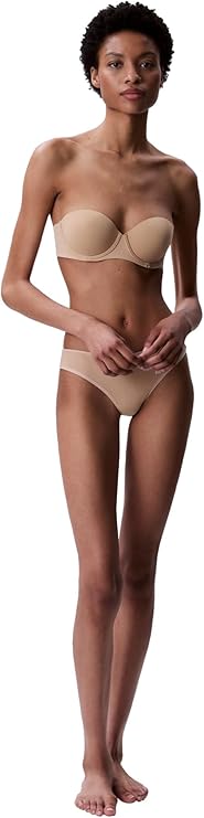 Calvin Klein Perfectly Fit Strapless Convertible Push-Up Bra  Bare Nude Size 34C