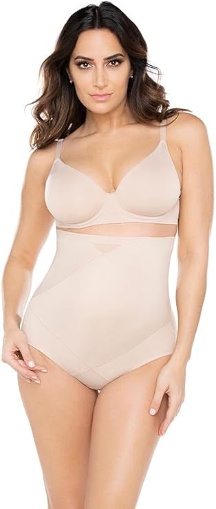 Miraclesuit Tummy Tuck High Waist Shaping Panty Brief  Warm Beige Size L