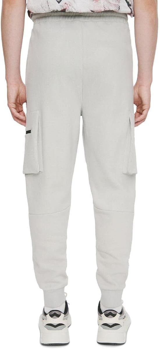 ELEVEN PARIS Men's Fleece Cargo Joggers  Color Gray Size S