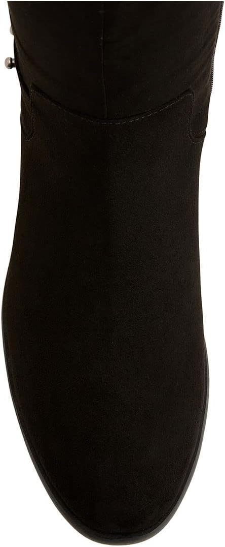 Style & Co Women's Lessah Faux Suede Almond Toe Knee-High Boots  Color Black Micro Size 8M