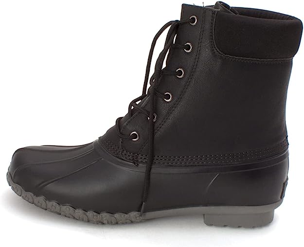 Weatherproof Vintage Men's Adam2 Leather Duck Boots  Color Black Size 9M
