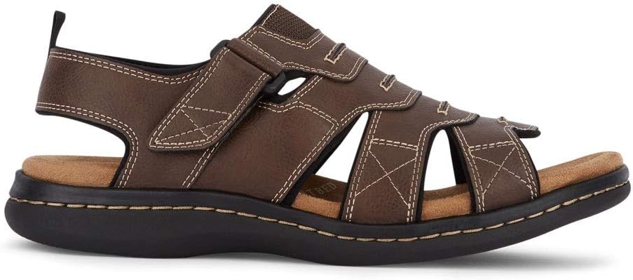 Dockers Men's Shorewood Open-Toe Fisherman Sandal  Briar Size 7