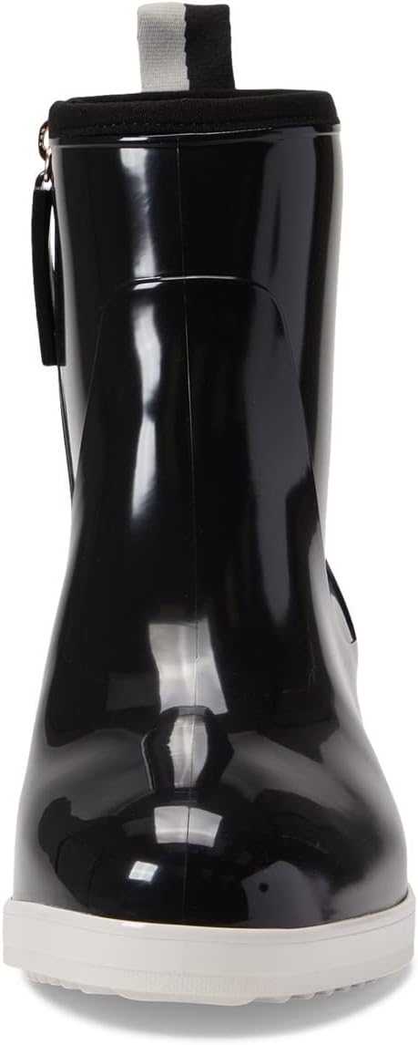 kate spade new york Women's Puddle Rain Boots  Color Black Parchment Size 10M