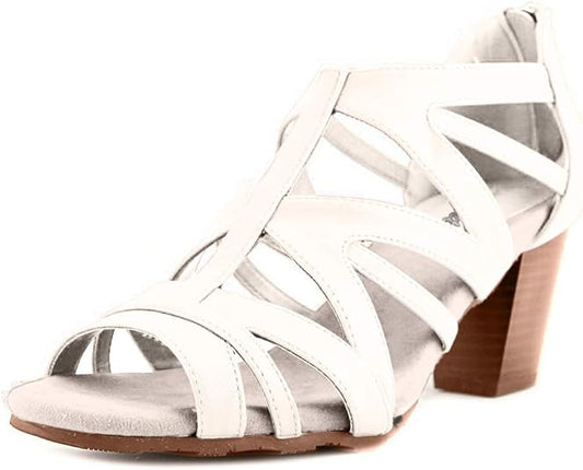 Easy Street Women's Amaze Dress Heeled Sandals  White Size 8