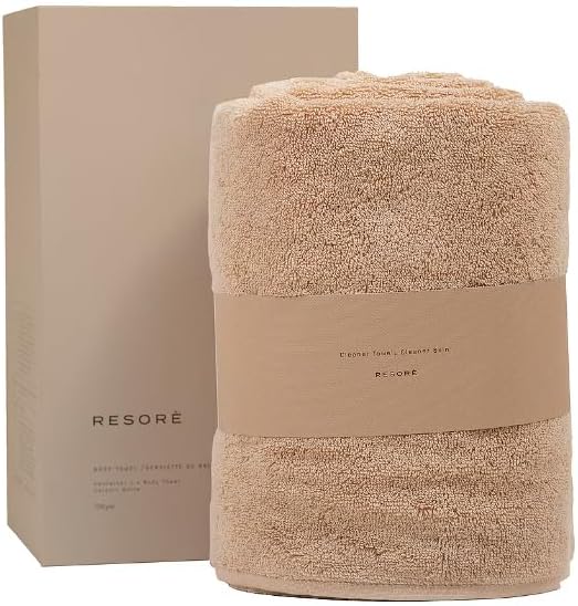resore Antibacterial Body Towel, Toasted Almond