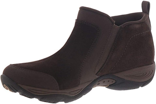 Easy Spirit Women's Evony Suede Ankle Booties  Color Brown Size 6.5M