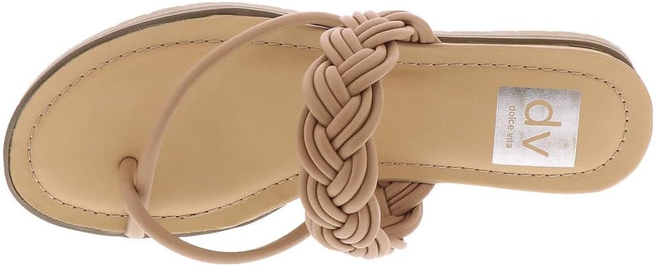 DV Dolce Vita Women's Fiorella Strappy Braid Sandals  Color Cafe Size 6.5M
