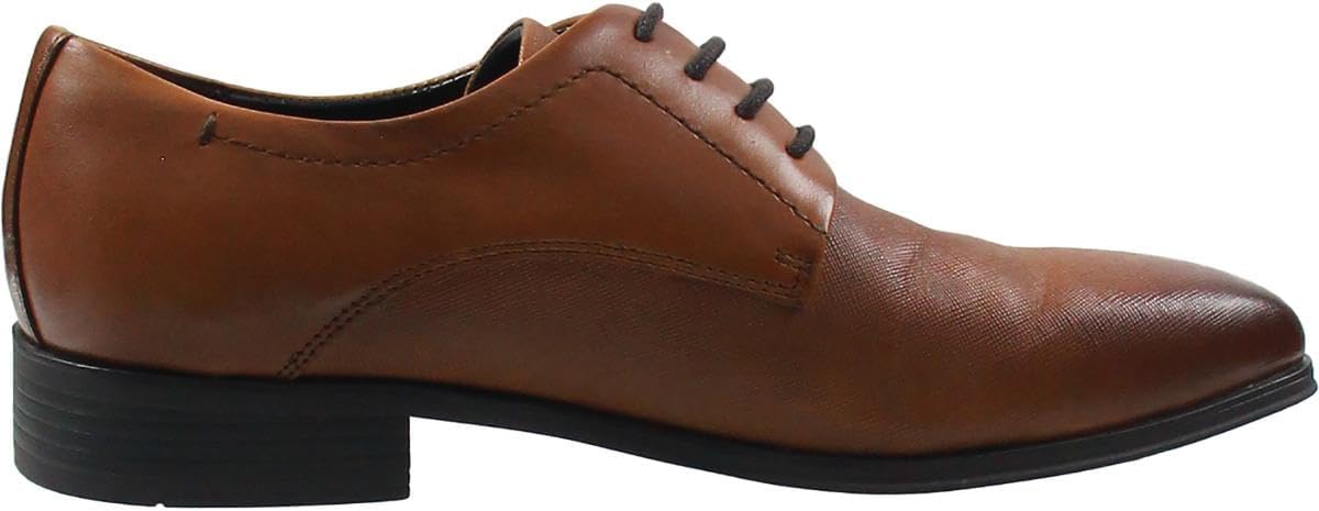 Calvin Klein Men's Dearl Lace-Up Dress Loafers   Medium Brown Size 10.5