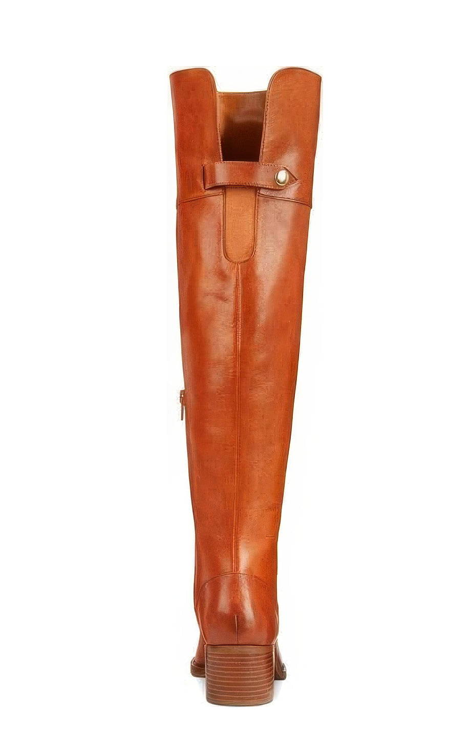 INC International Concepts Karmenn Leather Tall Over-The-Knee Boots  Color Cognac Size 7M