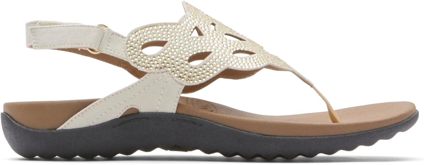 Rockport Women's Ridge Slingback Sandals  Color Gold Bling Size 10M