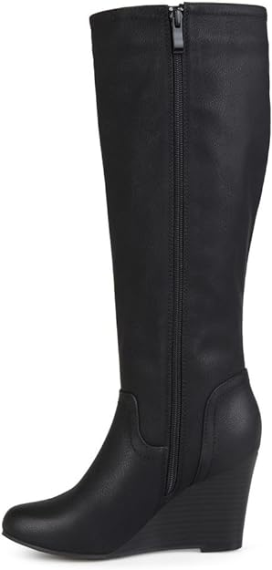 Journee Collection Women's Langly Wide Calf Boots  Color Black Size 8M