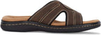 Dockers Men's Sunland Slide Sandals  Dark Brown Size 11