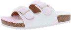 Olivia Miller Women's Stephy Faux Fur Slide Flat Sandals  Multicolor Size 9M
