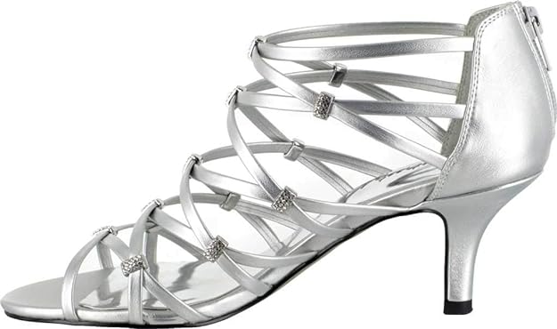 Easy Street Women's Nightingale Evening Sandals Color Silver Size 8M