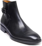 Bruno Magli Men's Angiolini Buckle Boots  Black Size 11.5