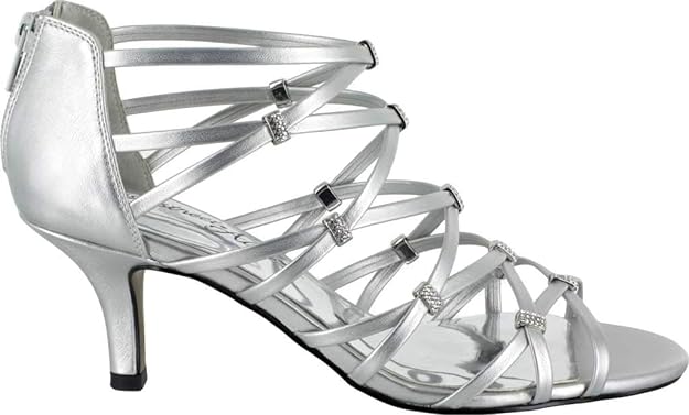 Easy Street Women's Nightingale Evening Sandals Color Silver Size 8M
