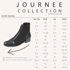 Journee Collection Women's Bexlie Front Zipper Capped Toe Booties  Color Brown Size 9.5M