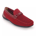 Aston Marc Men's Knit Lace-Strap Driving Loafers  Color Red Size 8.5M