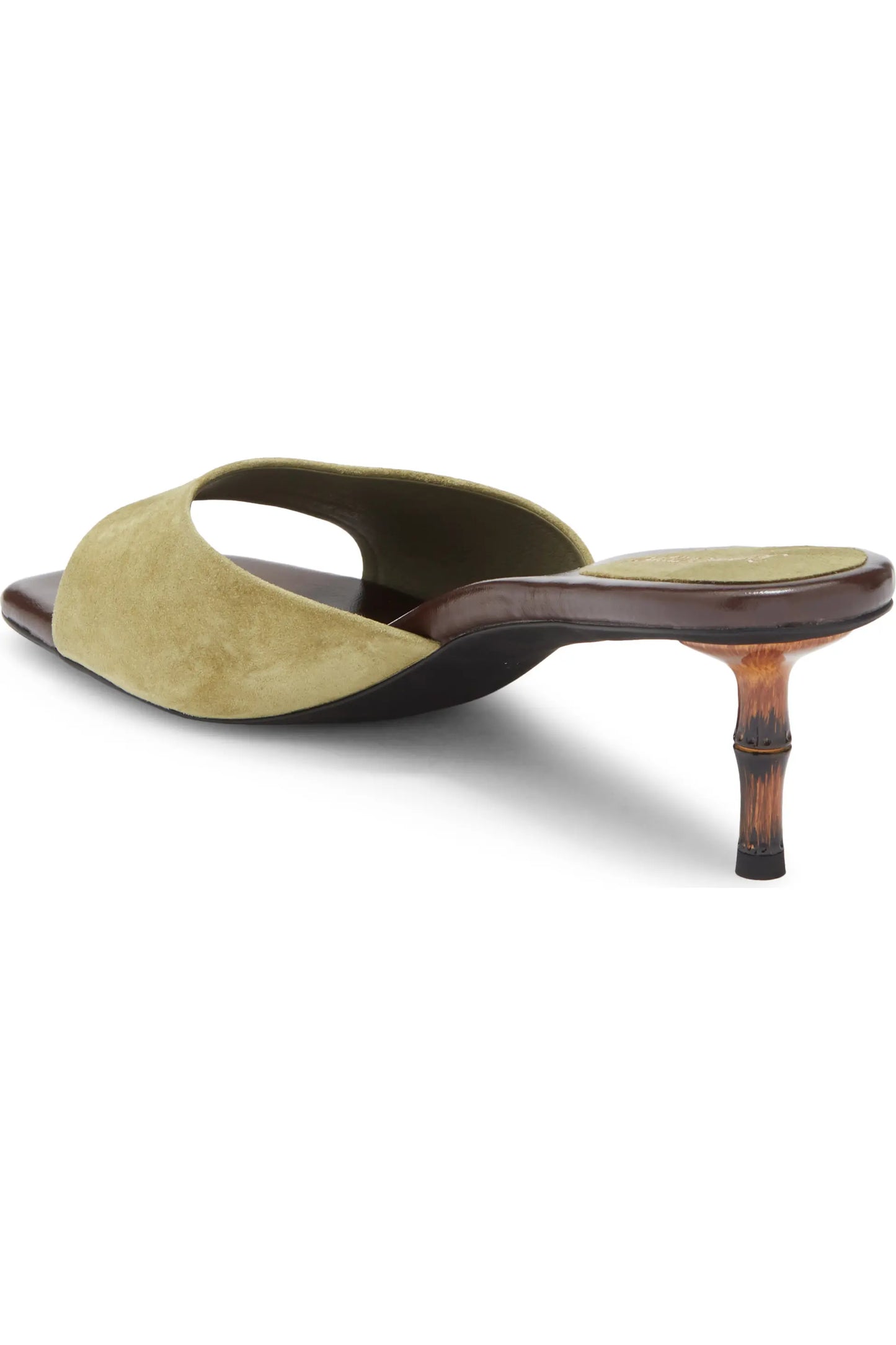 Jeffrey Campbell Women's Ilocos Bamboo Novelty Dress Sandals  Olive Suede Size 10